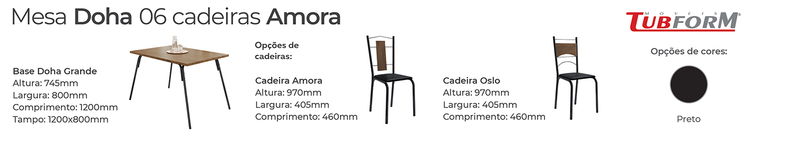 MEDIDAS MESA DOHA CAD AMORA EPOXI PRETO
