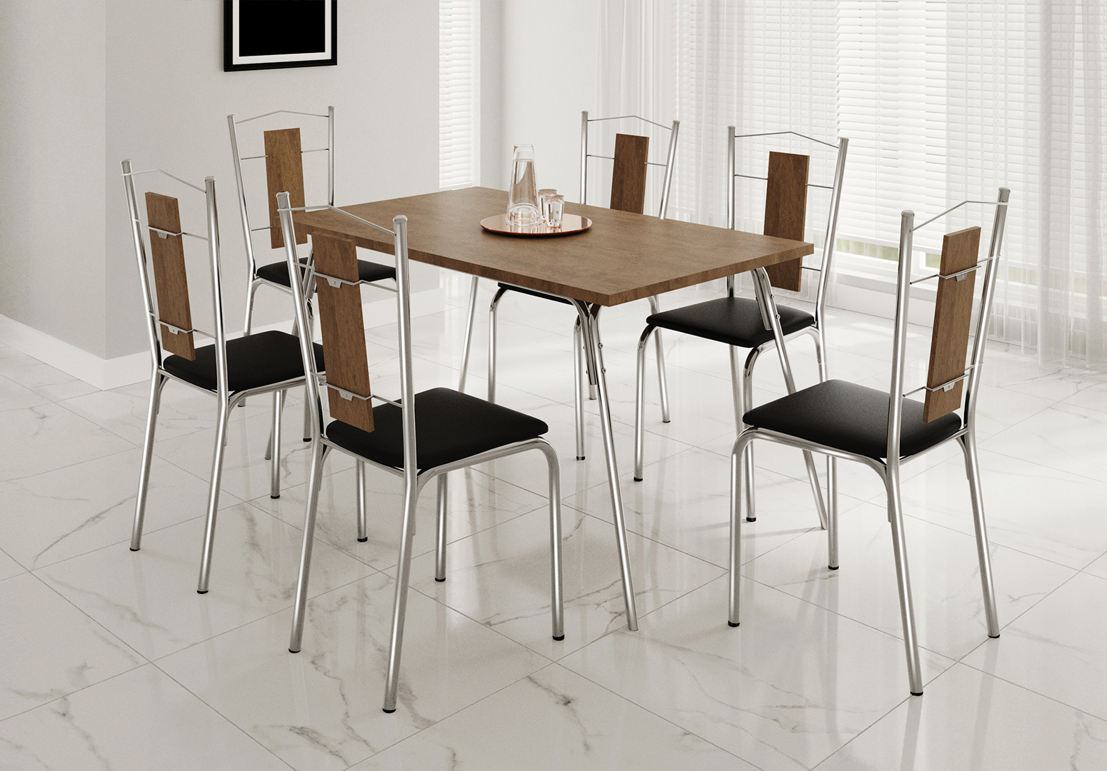 MESA DOHA CADEIRAS AMORA 