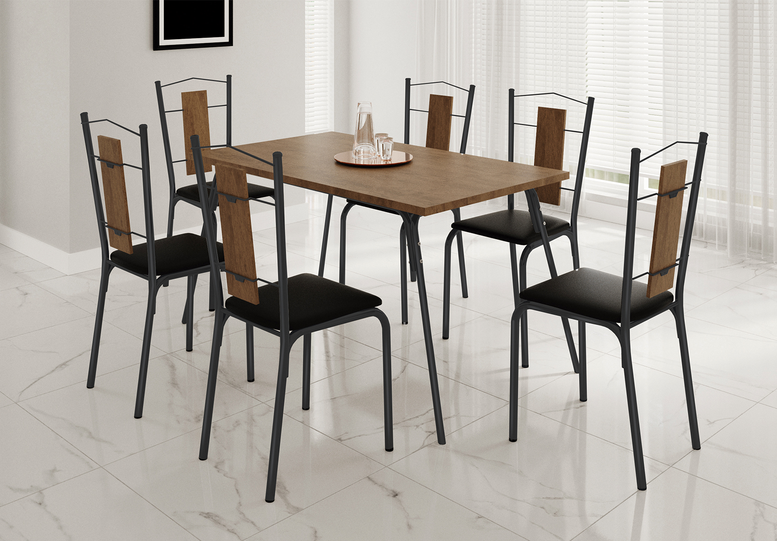 MESA DOHA 06 CAD AMORA EPOXI PRETO