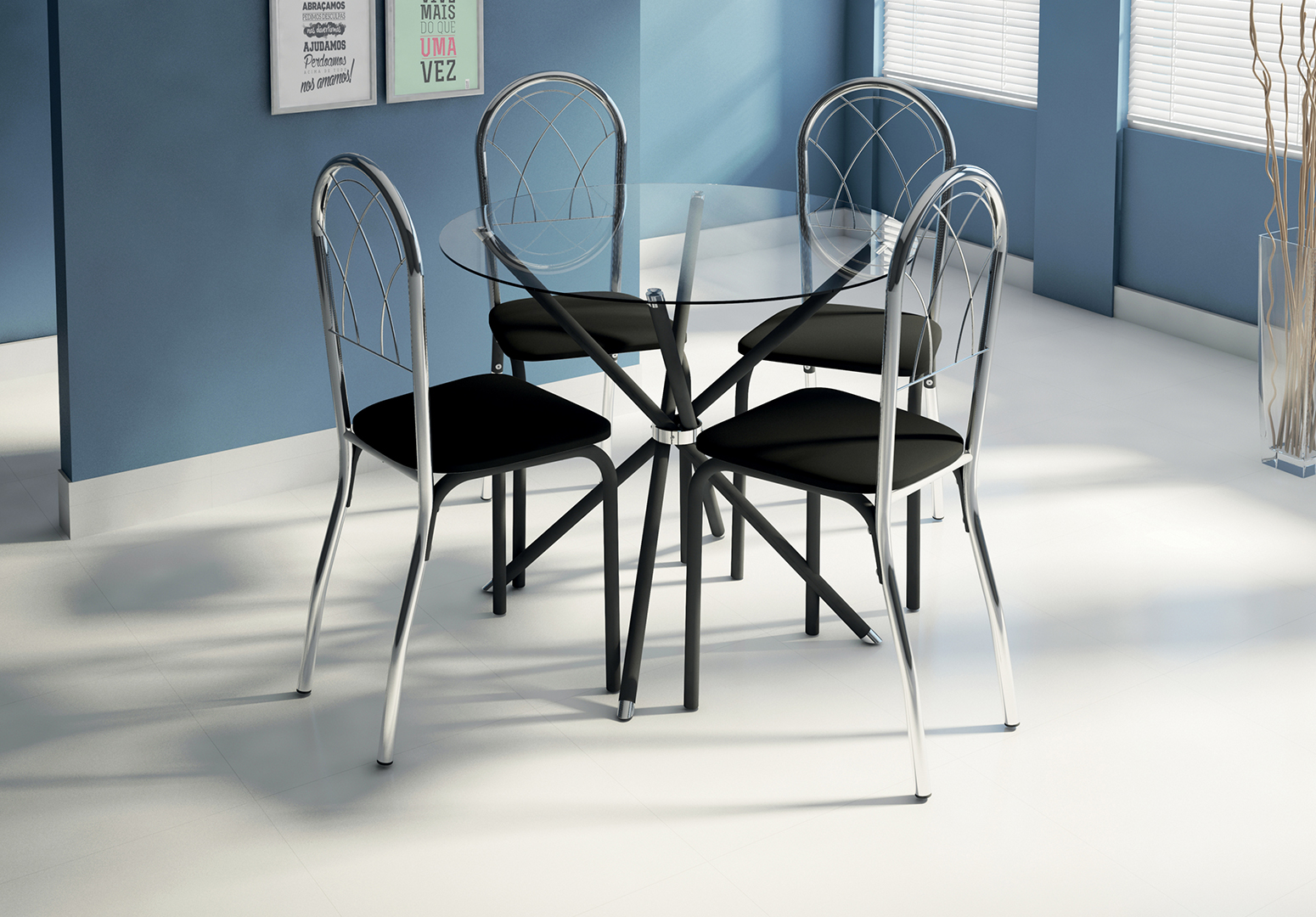 MESA MADRID CADEIRAS SAFIRA                      